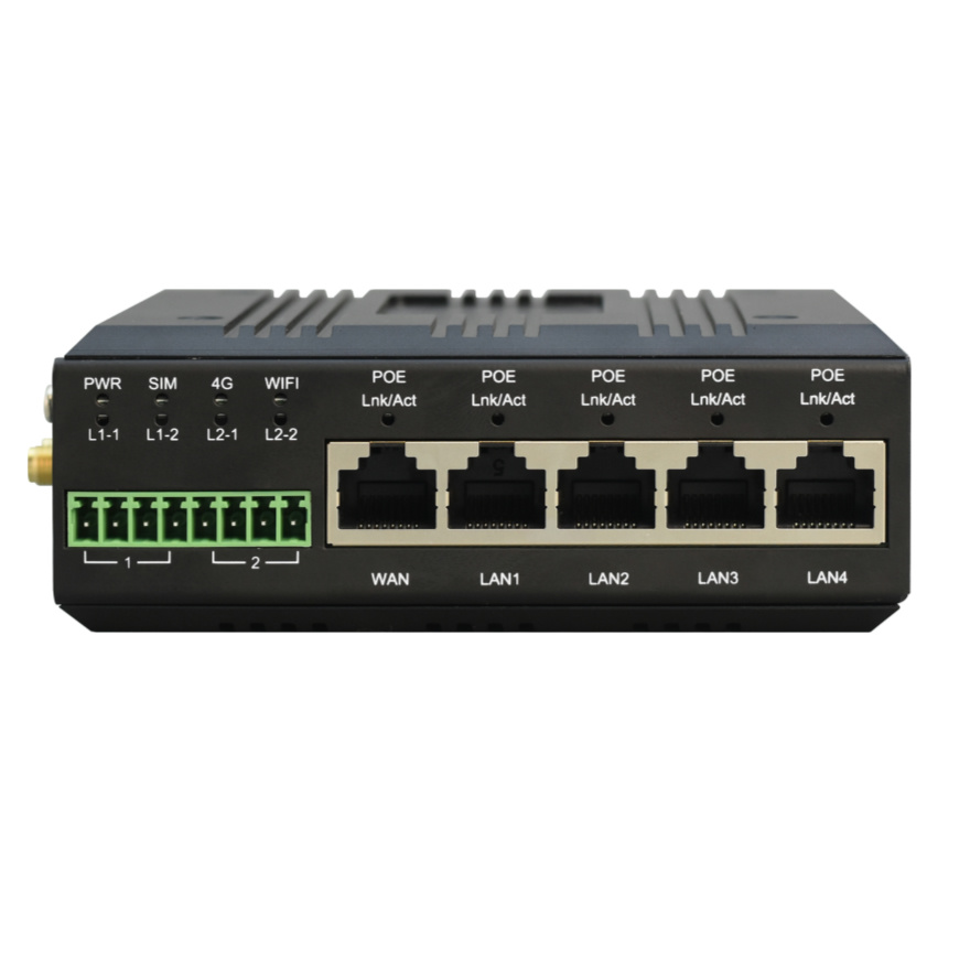 4G Router With Poe Wan - Din Rail Industrial 4G Router Poe