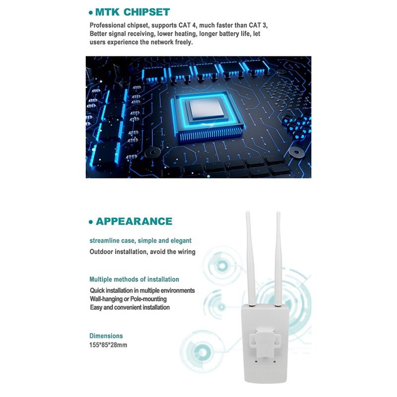 SWXF POE Outdoor Waterproof LT - 4G Lte Router Outdoor Waterproof 评论和价格
