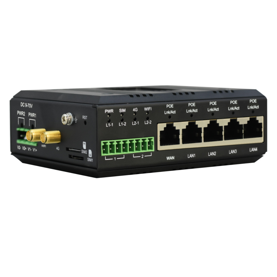 Din Rail Industrial 4G Router  - 4G Router With Poe Wan 评论和价格