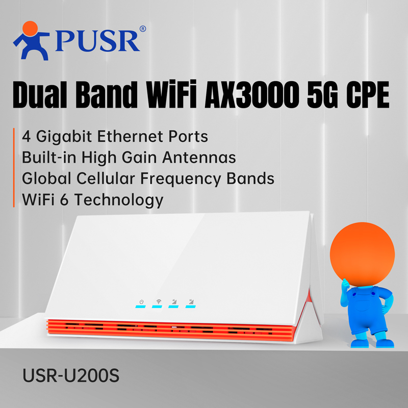 PUSR Global 4G/5G Dual Band Wi - 4G Router Sim Card Slot Gigabit 评论和价格