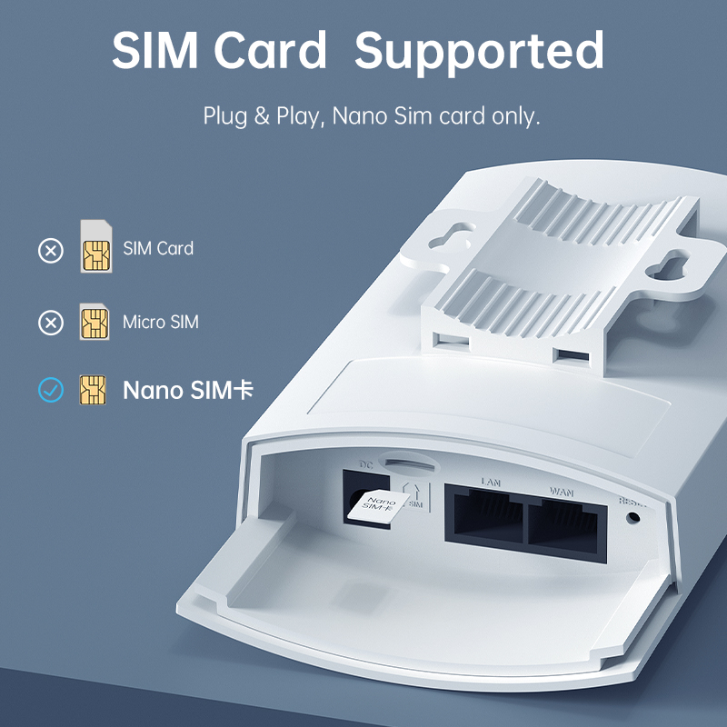 PLERY 1200Mbps Outdoor WIFI 4G - 4G Router With Poe Wan 评论和价格