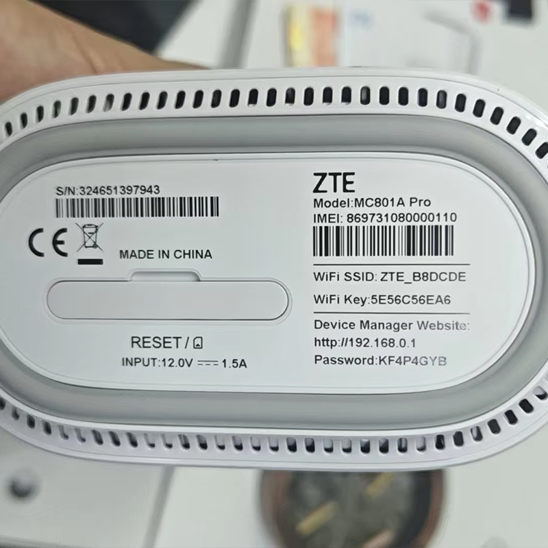 ZTE 5G Indoor WiFi Router MC80 - 4G Router Sim Card Slot Gigabit 评论和价格