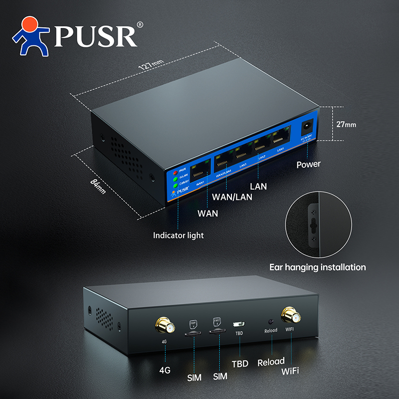 PUSR 4G LTE Industrial Router  - 4G Router Dual Sim Failover 评论和价格