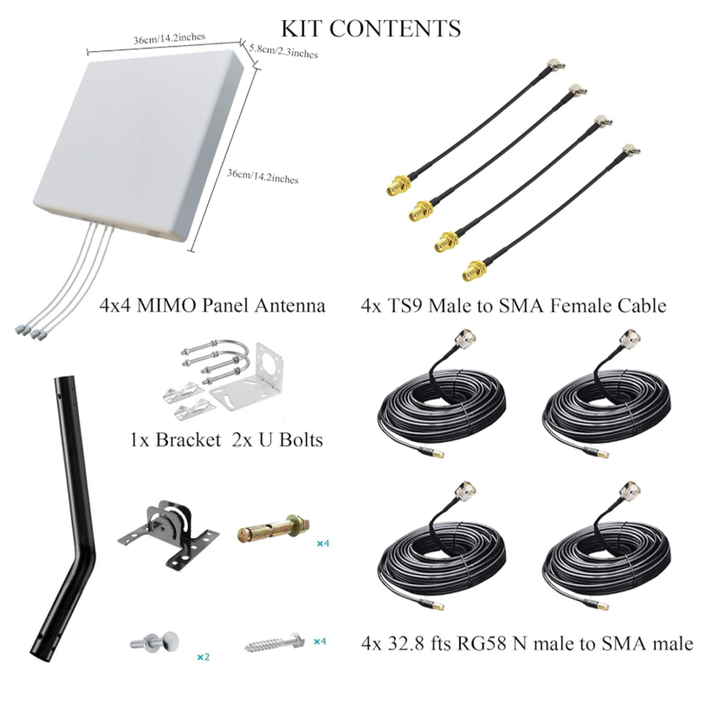 Outdoor Directional MIMO 4x4 P - Lte Antenna Mimo 4X4 Outdoor 评论和价格