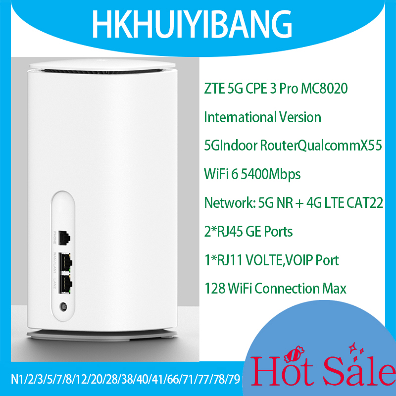 ZTE 5G CPE PRO 3 MC8020 Global - 4G Router Sim Card Slot Gigabit 评论和价格